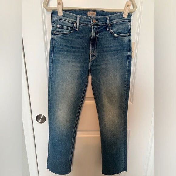 Mother The Mid Rise Dazzler Ankle Fray in Riding the Cliffside Size 27 - Picture 3 of 5
